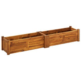 NNEVL Garden Raised Bed Acacia Wood 150x30x25 cm