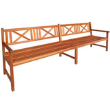 NNEVL Garden Bench 240 cm Solid Acacia Wood