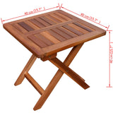 NNEVL Sun Lounger with Table Solid Acacia Wood