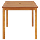 NNEVL Garden Table 140x80x74 cm Solid Acacia Wood
