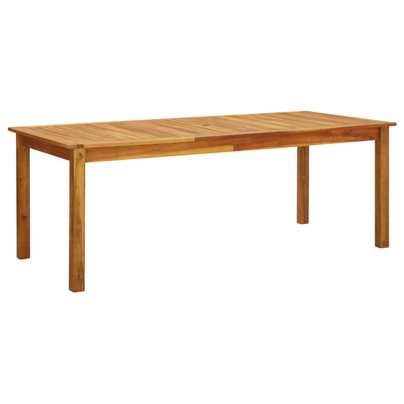 NNEVL Garden Table 200x90x74 cm Solid Acacia Wood