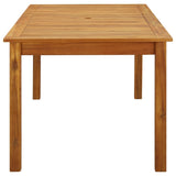 NNEVL Garden Table 200x90x74 cm Solid Acacia Wood