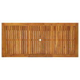 NNEVL Garden Table 200x90x74 cm Solid Acacia Wood