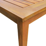 NNEVL 5 Piece Outdoor Dining Set Solid Acacia Wood
