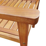 NNEVL 5 Piece Outdoor Dining Set Solid Acacia Wood