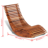 NNEVL Rocking Sun Lounger Acacia Wood
