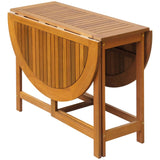 NNEVL Garden Table 130x90x72 cm Solid Acacia Wood