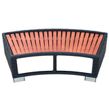 NNEVL Spa Step Poly Rattan 92x45x25 cm Black