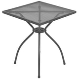 NNEVL 3 Piece Bistro Set Steel Anthracite