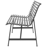 NNEVL Garden Bench 150 cm Steel Anthracite