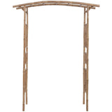 NNEVL Rose Arch Bamboo 145x40x187 cm