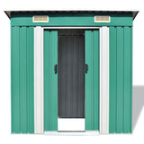 NNEVL Garden Shed Green Metal