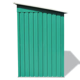 NNEVL Garden Shed Green Metal