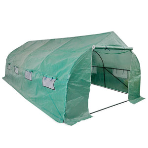 NNEVL Portable Polytunnel Greenhouse Steel Frame Walk-in 18 m²