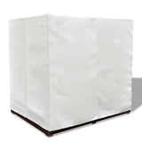 NNEVL Outdoor Lounge Bed with Curtains Poly Rattan Brown