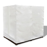 NNEVL Outdoor Lounge Bed with Curtains Poly Rattan Brown