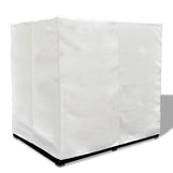 NNEVL Outdoor Lounge Bed with Curtains Poly Rattan Black