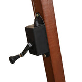 NNEVL Hanging Parasol 350 cm Wooden Pole White