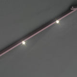 NNEVL Hanging Parasol with LED Lighting 300 cm Green Metal Pole