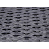 NNEVL 5 Piece Outdoor Dining Set with Cushions Poly Rattan Black