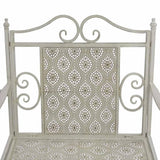 NNEVL 2 Seater Garden Bench 161 cm Steel Grey