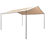 NNEVL Gazebo Pavilion Tent Canopy 4x4 m Steel Beige
