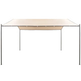 NNEVL Gazebo Pavilion Tent Canopy 4x4 m Steel Beige