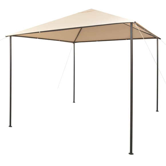 NNEVL Gazebo Pavilion Tent Canopy 3x3 m Steel Beige