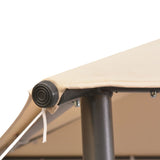 NNEVL Gazebo Pavilion Tent Canopy 3x3 m Steel Beige