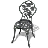 NNEVL Bistro Chairs 2 pcs Cast Aluminium Green