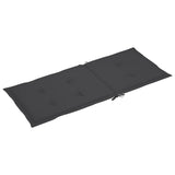 NNEVL Garden Chair Cushions 2 pcs Anthracite 120x50x3 cm