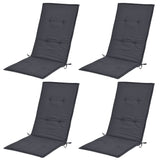 NNEVL Garden Chair Cushions 4 pcs Anthracite 120x50x3 cm