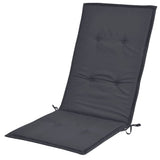 NNEVL Garden Chair Cushions 4 pcs Anthracite 120x50x3 cm