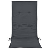 NNEVL Garden Chair Cushions 4 pcs Anthracite 120x50x3 cm