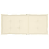 NNEVL Garden Chair Cushions 2 pcs Cream 120x50x3 cm