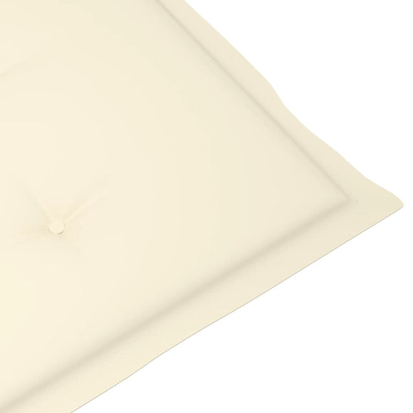 NNEVL Garden Chair Cushions 4 pcs Cream 120x50x3 cm