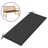 NNEVL Garden Bench Cushion Anthracite 120x50x3 cm