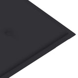 NNEVL Garden Bench Cushion Anthracite 120x50x3 cm