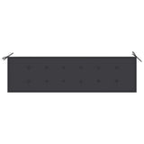 NNEVL Garden Bench Cushion Anthracite 180x50x3 cm