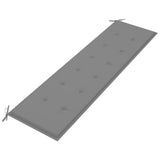 NNEVL Garden Bench Cushion Grey 180x50x3 cm