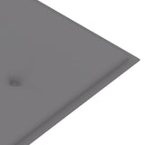 NNEVL Garden Bench Cushion Grey 180x50x3 cm