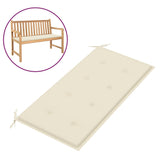 NNEVL Garden Bench Cushion Cream 100x50x3 cm