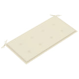 NNEVL Garden Bench Cushion Cream 100x50x3 cm