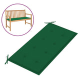 NNEVL Garden Bench Cushion Green 100x50x3 cm