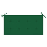 NNEVL Garden Bench Cushion Green 100x50x3 cm
