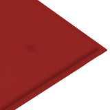 NNEVL Garden Bench Cushion Red 100x50x3 cm