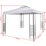 NNEVL Garden Marquee 3x3 m White