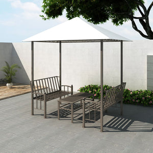 NNEVL Garden Pavilion with Table and Benches 2.5x1.5x2.4 m