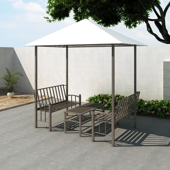 NNEVL Garden Pavilion with Table and Benches 2.5x1.5x2.4 m