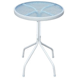 NNEVL Bistro Table Grey 50x71 cm Steel
